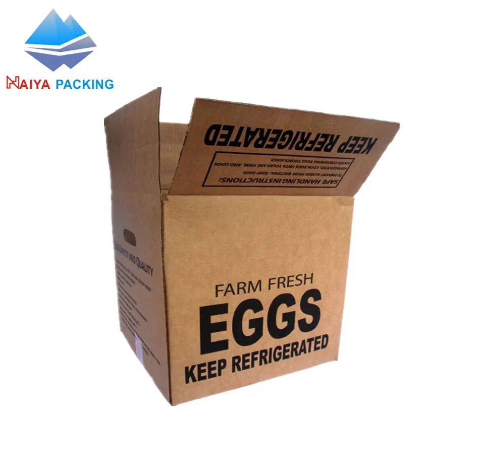 wholesale hot sale cheap customized  corrugated  carton egg packaging boxes with eggs tray
