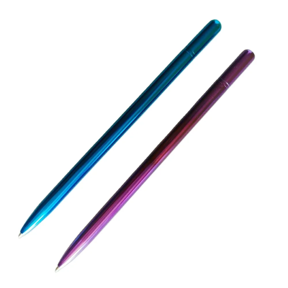 Metal Slim Twist Ballpoint Pen Custom Rainbow Color Ball Pen Gift Item for Office School Hotel Supplies