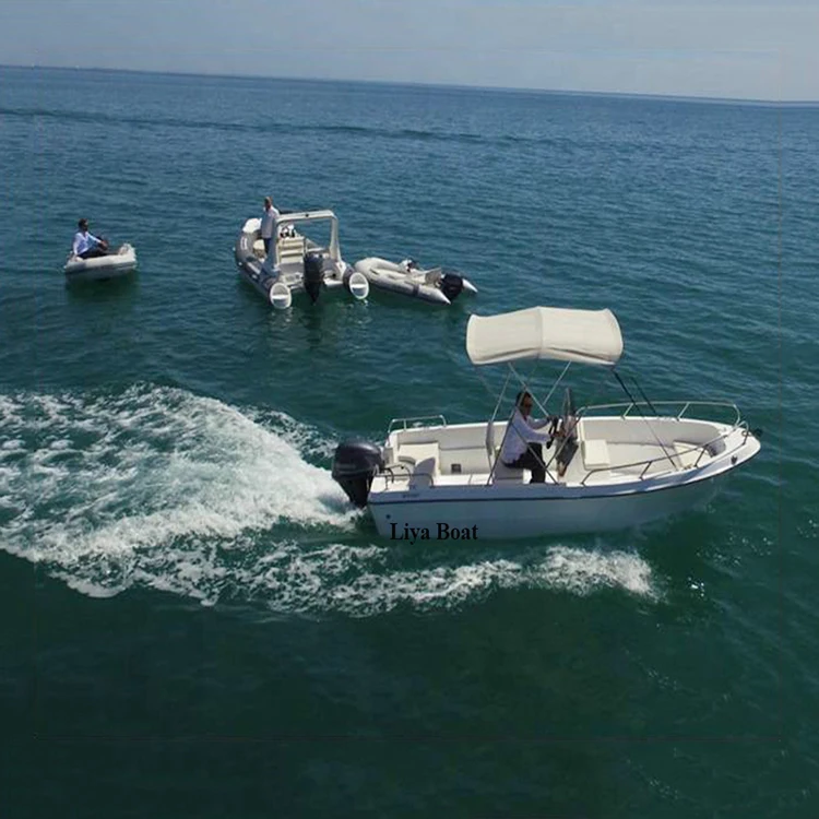 5m fishing dinghy sport speed yacht fiberglass sail boats with center console
