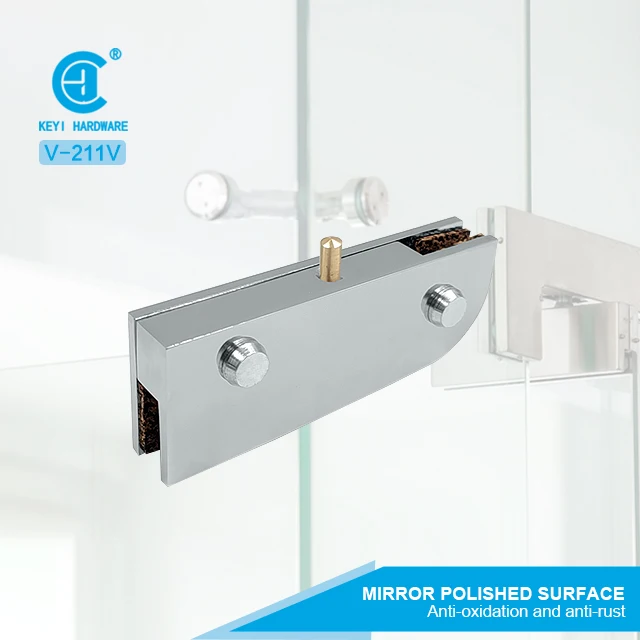 Квадратный зажим из цинкового сплава для двери Безрамного закаленного стекла KEYI в Южной