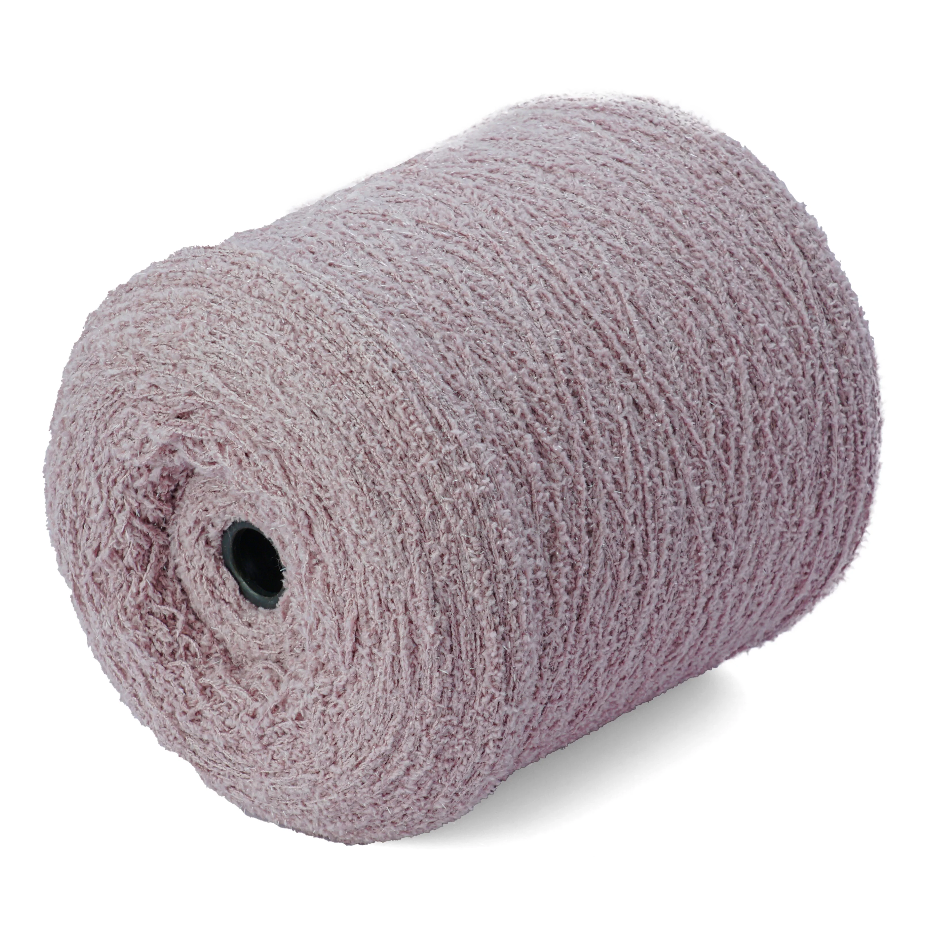 Wholesalers Warmth 100%polyester Yarn for Weaving a Variety of Colors for Fancy Velvet Thread 5s 100% Polyester Good Spun Strong