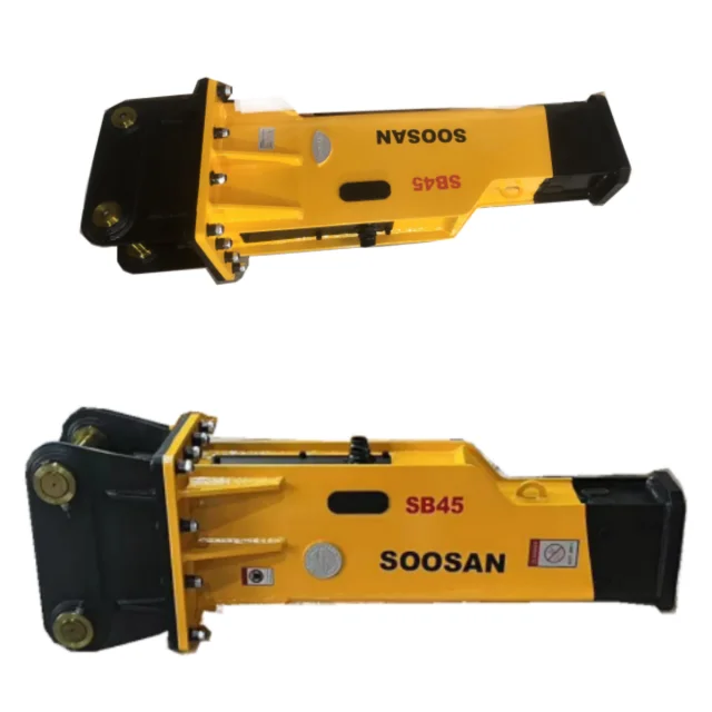 Manufacturer Supplier  Hydraulic Breakers SOOSAN  SB 45 BOX Type With Chisel 140mm For Excavator 18 to 26 Tons