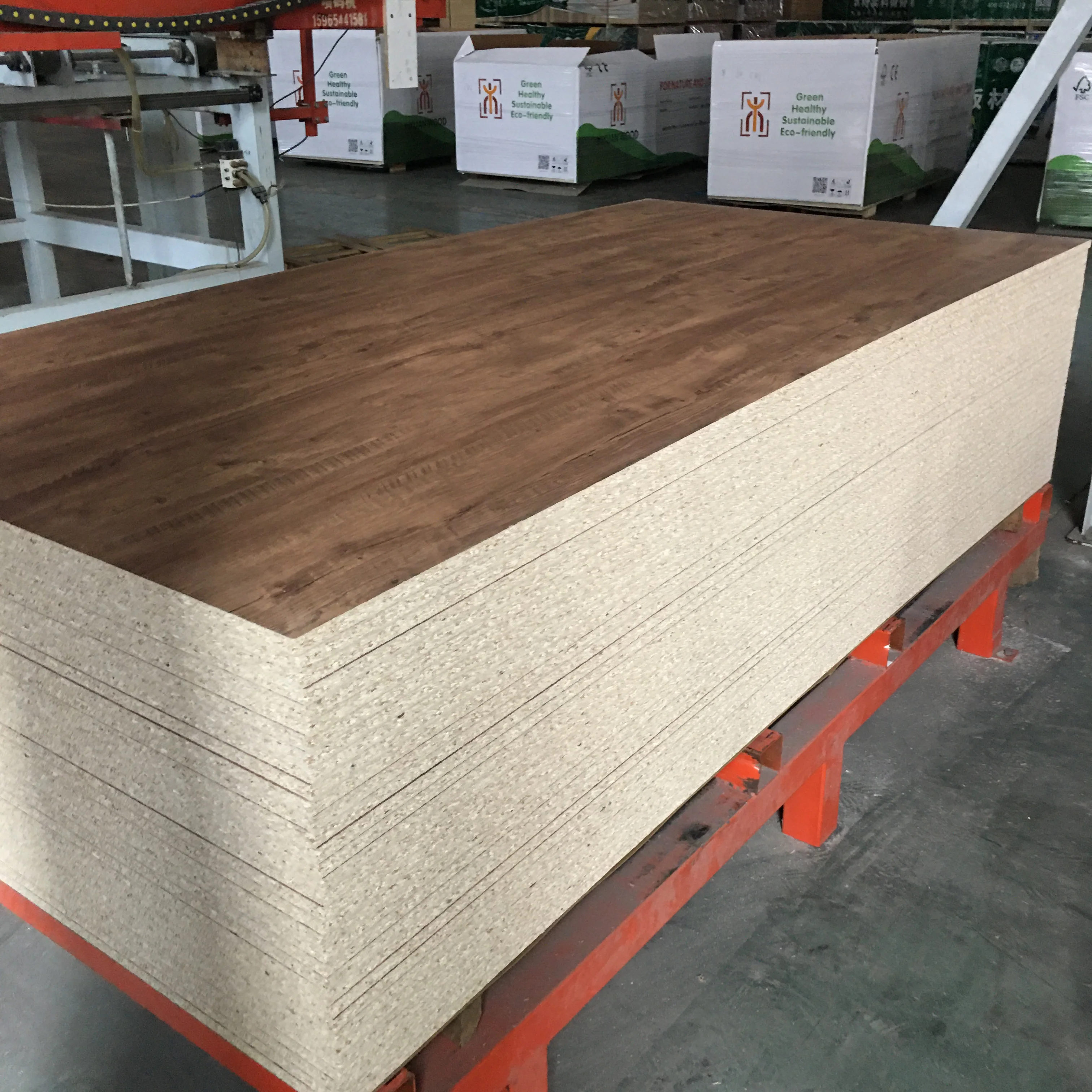 Particle Board 9mm 15mm 17mm 18mm 4x8 e1 grade chip board melamine chipboard sheets