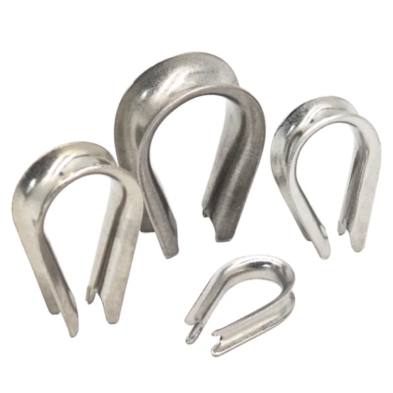 304 Stainless Steel or carbon steel  Cable Clamp Wire Rope Thimble