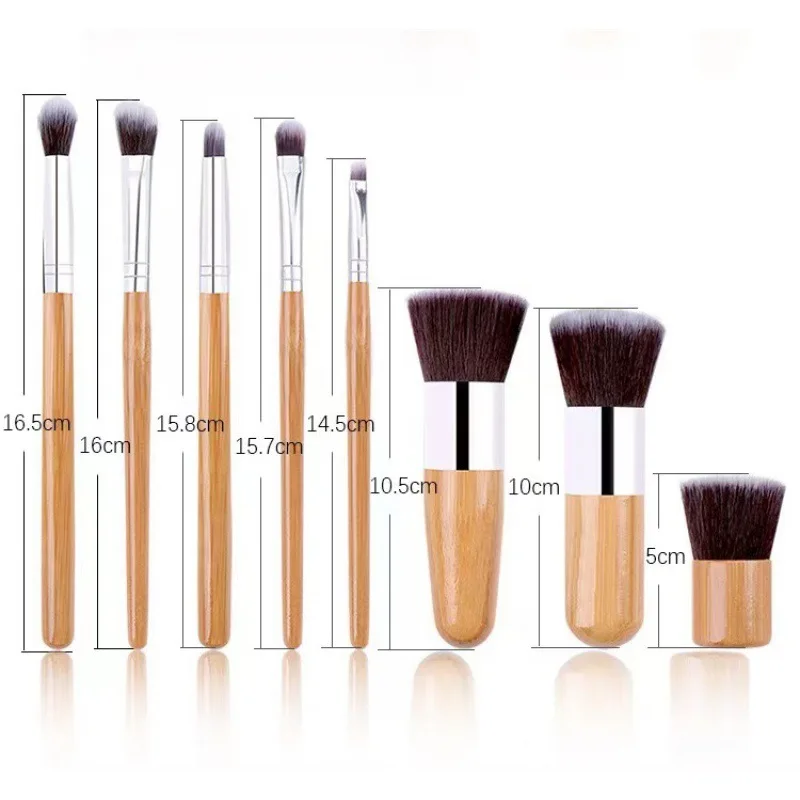The Buffer Airbrush Finish Bamboo Foundation Makeup Brush Dense Synthetic Hair Flawlessly Beauty Cosmetic Brush Tool