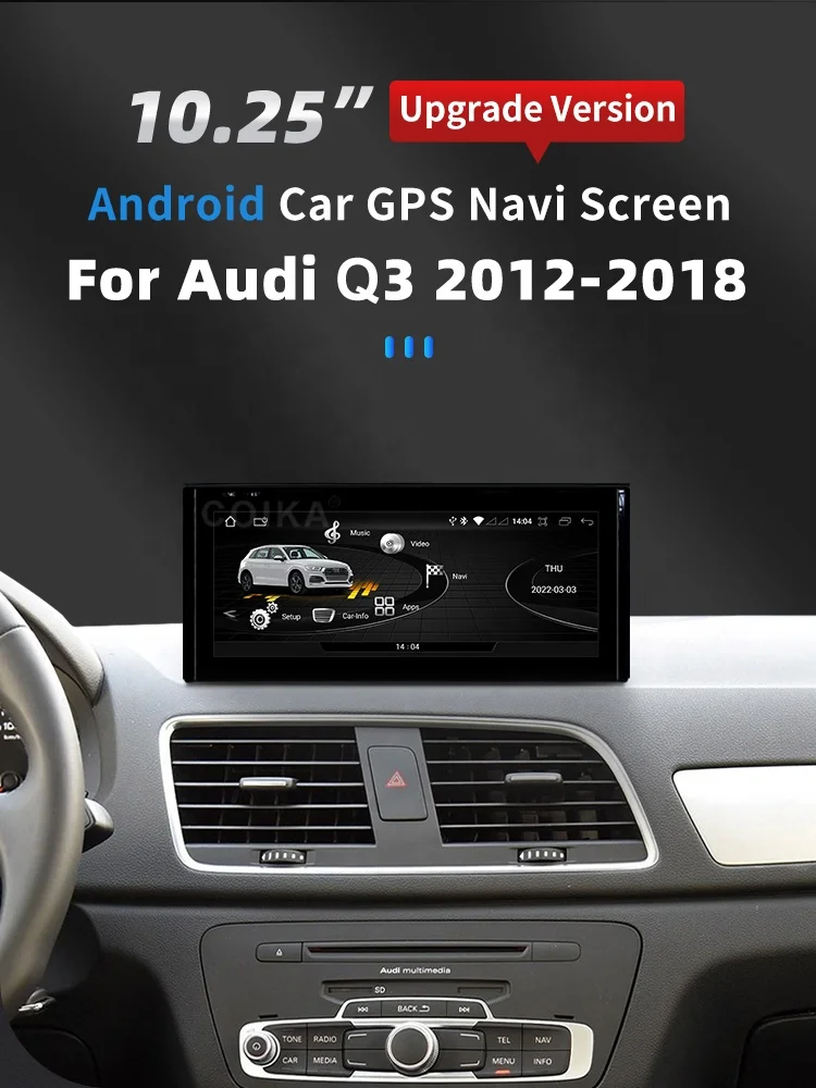 Android 11 System Car Multimedia player For Audi Q3 2013-2019 WIFI 4G SIM BT IPS Touch Screen Google GPS Navi Stereo Carplay