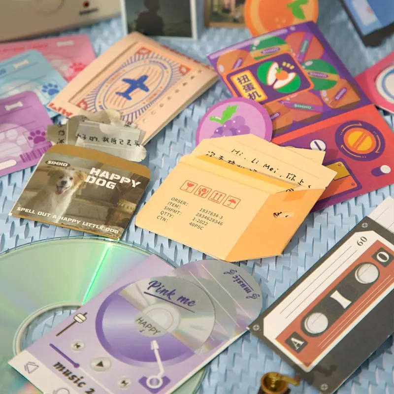 Simno Food Theme Memopad Stationery Supplies Kids DIY  Paper Toy Kit Cute Kawaii Design Non-Sticky Note Paper