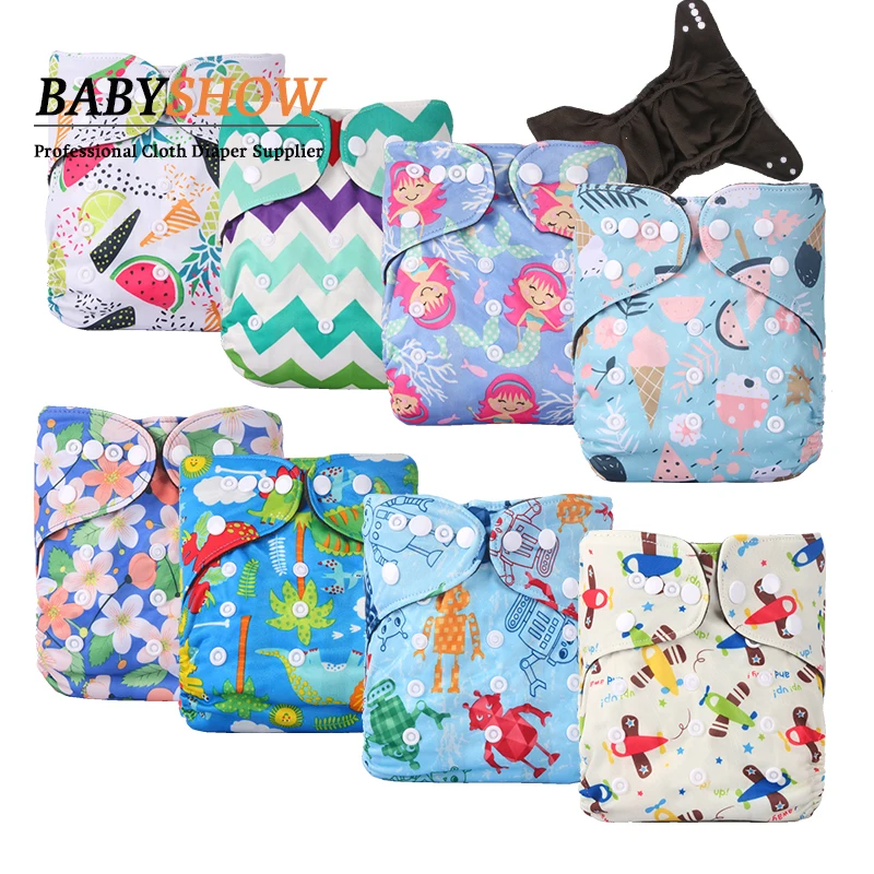 Babyshow One Size Adjustable Baby Cloth Diaper Reusable And Washable With Washable Inserts For Factory Price