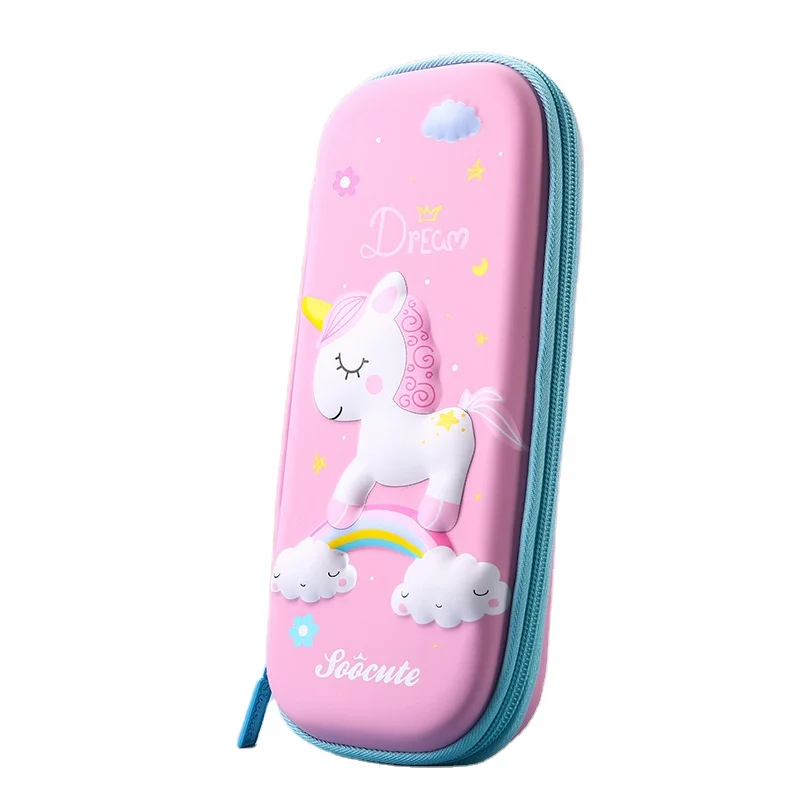Wholesale 3D pen bag primary school kindergarten cartoon pen box large capacity double-layer boy and girl  pencil box