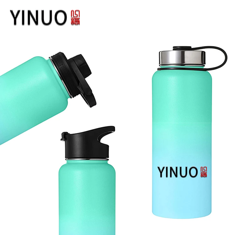 Re usable thermos water bottle warmer vacuum travel mug with logo