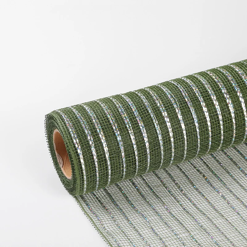 New Arrival Design Plastic Material Colorful Party Flower Deco Mesh 10 inch deco mesh