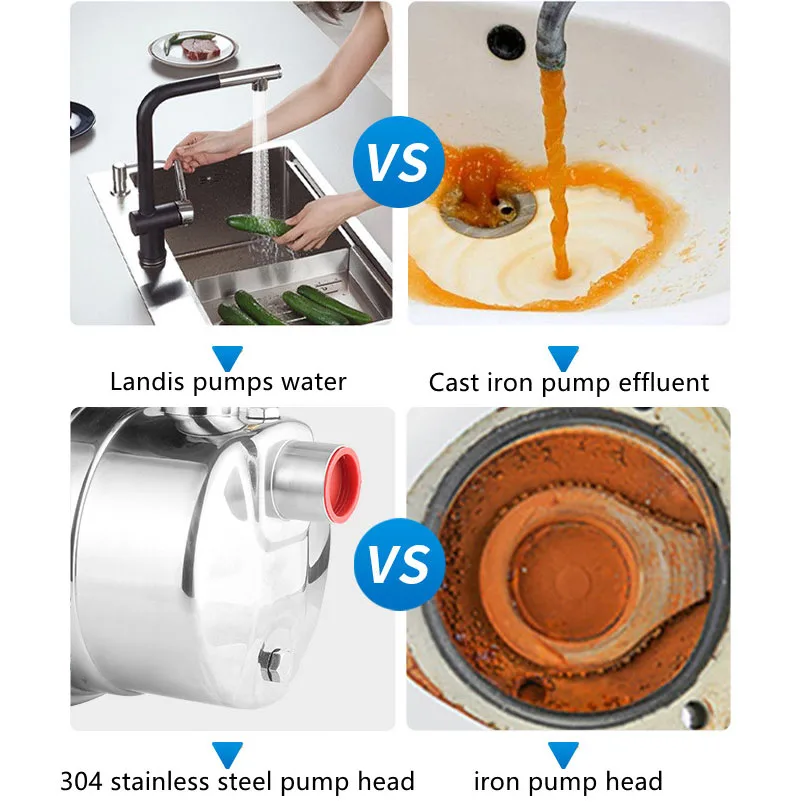 Manufacturers Direct Smart Household Domestic Garden 304 Stainless Steel Water Jet Pump