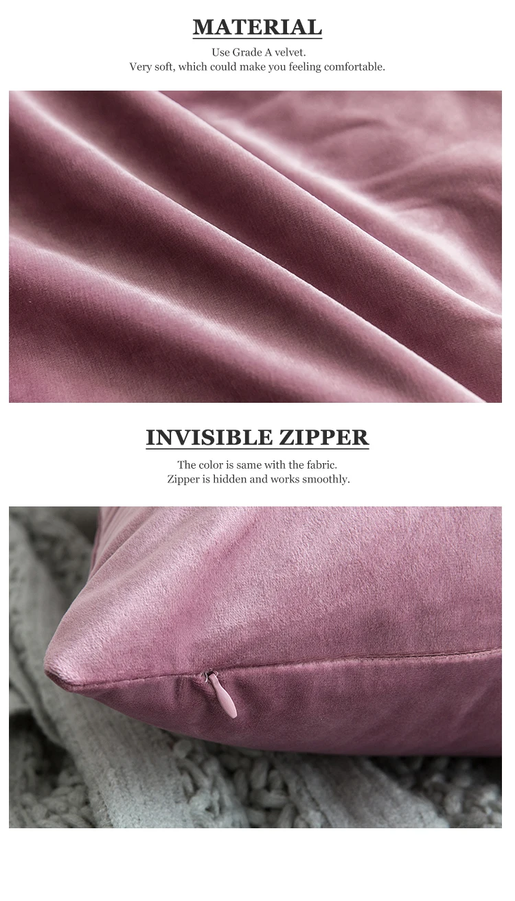 New Velvet Cushions Pillow Wholesale Square Velvet Cushion Cover for Sofa Home Decor Throw Pillow Cover 18 x 18 Inch 45 x 45 cm