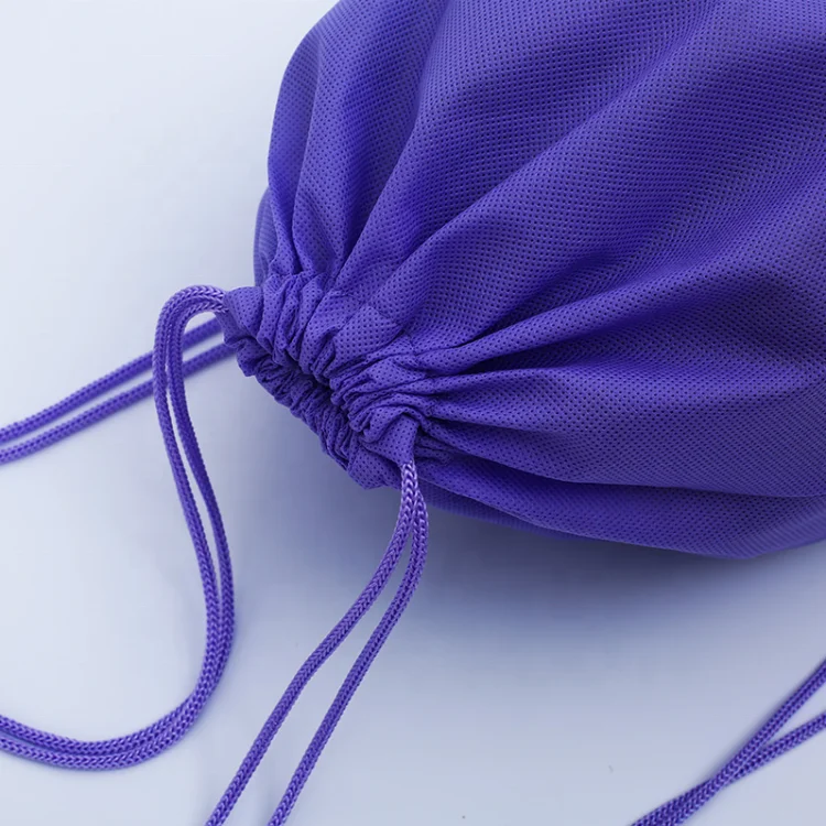 custom logo printed fashion style Non-Woven fabric cheap quality drawstring gym bag,polyester drawstring backpack