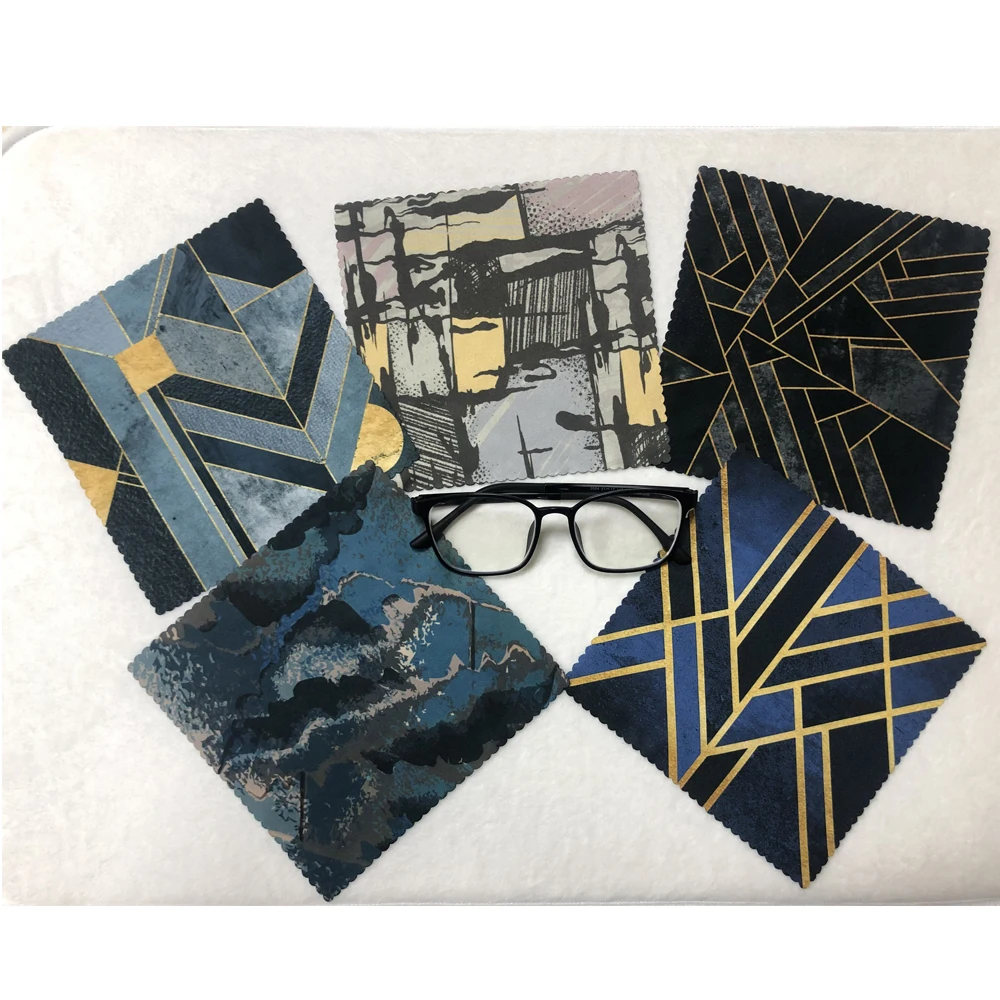 Салфетка для чистки ювелирных изделий, салфетка для чистки стекол из микрофибры с сублимационной печатью и логотипом на заказ