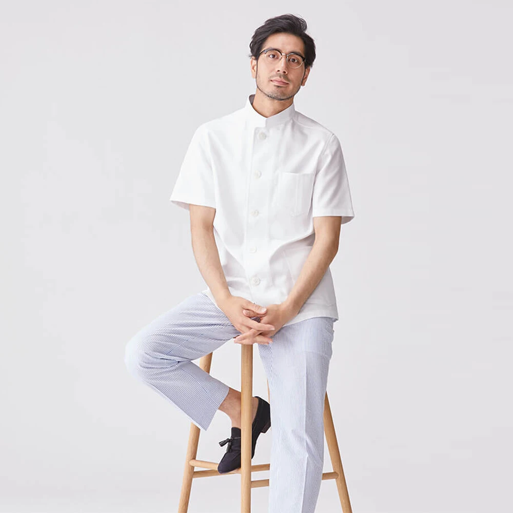 
Fashion high-quality suits Hospital uniform witte jas Doctor coat white doctor suit short-sleeved beauty parlor pet shop general 