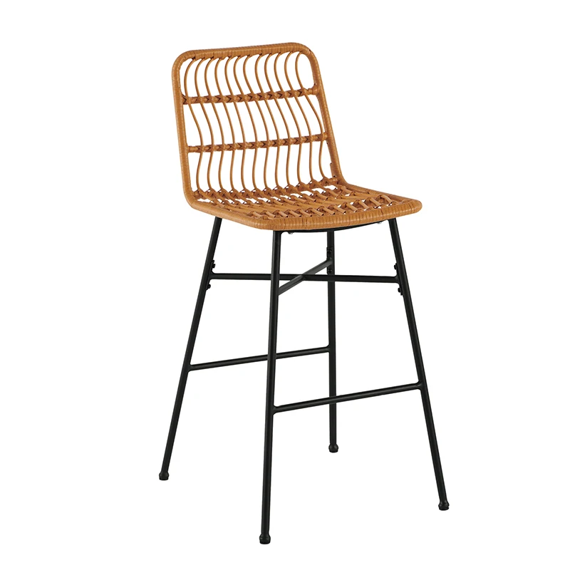 Garden patio balcony hand-woven PE rattan metal frame waterproof sturdy leisure outdoor chair