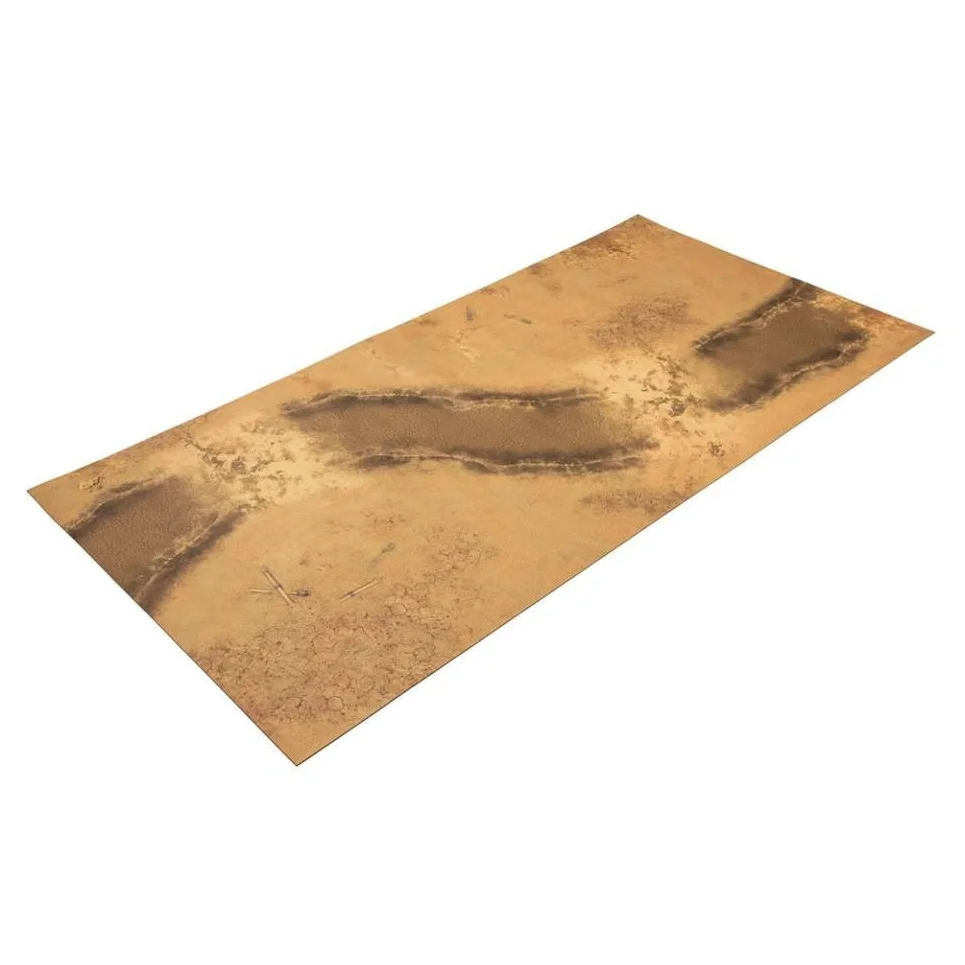 60*44 Desert Wargaming Battle Mat Neoprene Sand with black carry bag