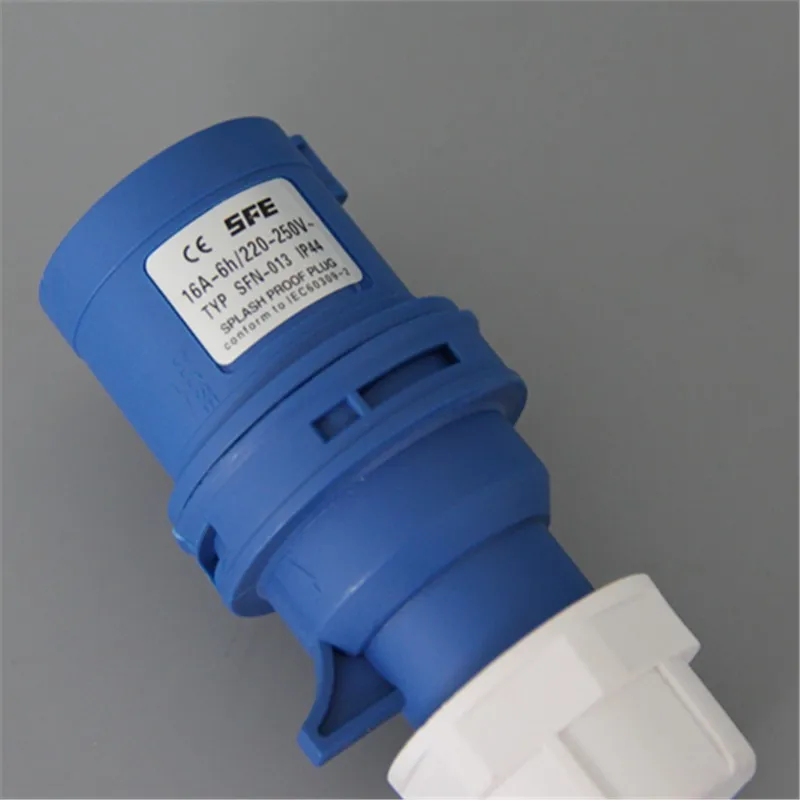 quick fit 16A 240V 3pin IP44 waterproof male plugs SFN-013 SFE brand CE Rohs certificated