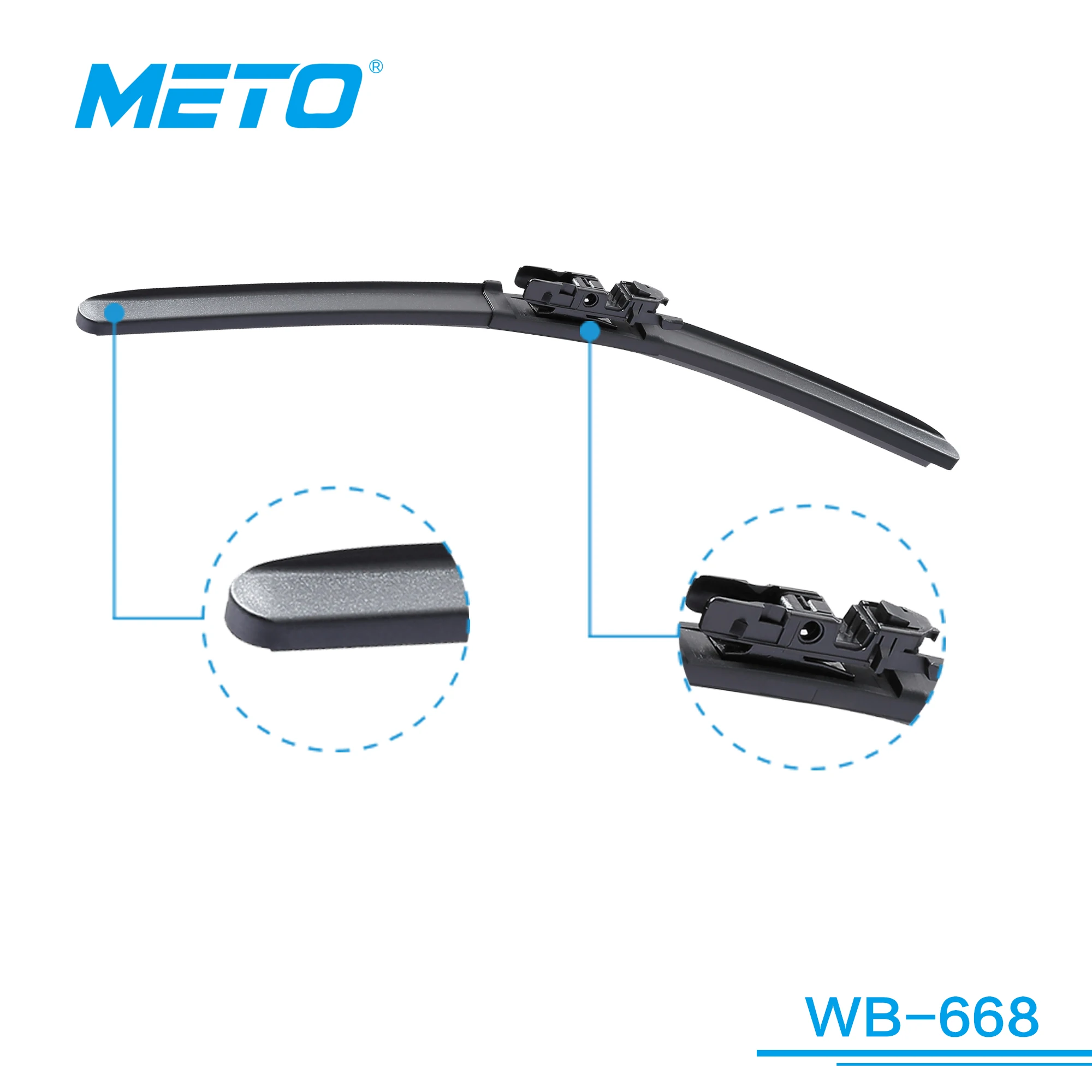 METO Window Cleaner Wiper Front Windscreen Wiper Blade Car Soft Wiper Blade