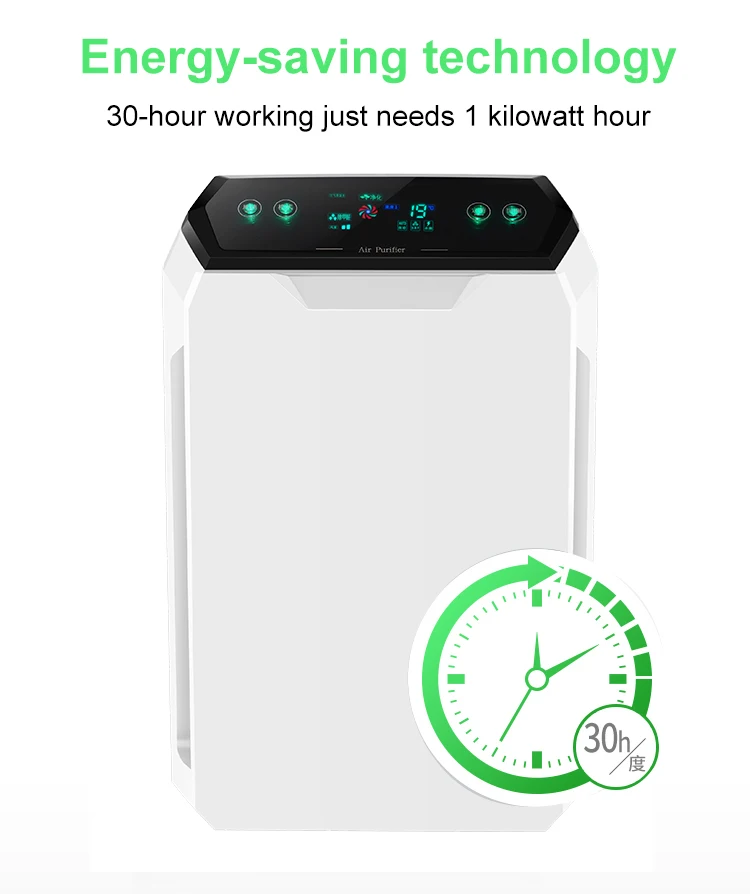 
Family Air Purifiers Cleaner For Room Hepa Filter Personal Portable Cleaning the Home Air 