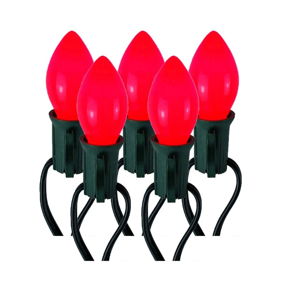 HQ 25LT C7 Light Set Ceramic Red Bulb E12 Socket Christmas  Wholesale Wall Decoration Hanging  Garden Outdoor led String Light