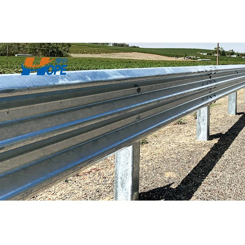 steel beam rail road safety barrier guardrail crash barrier highway fence