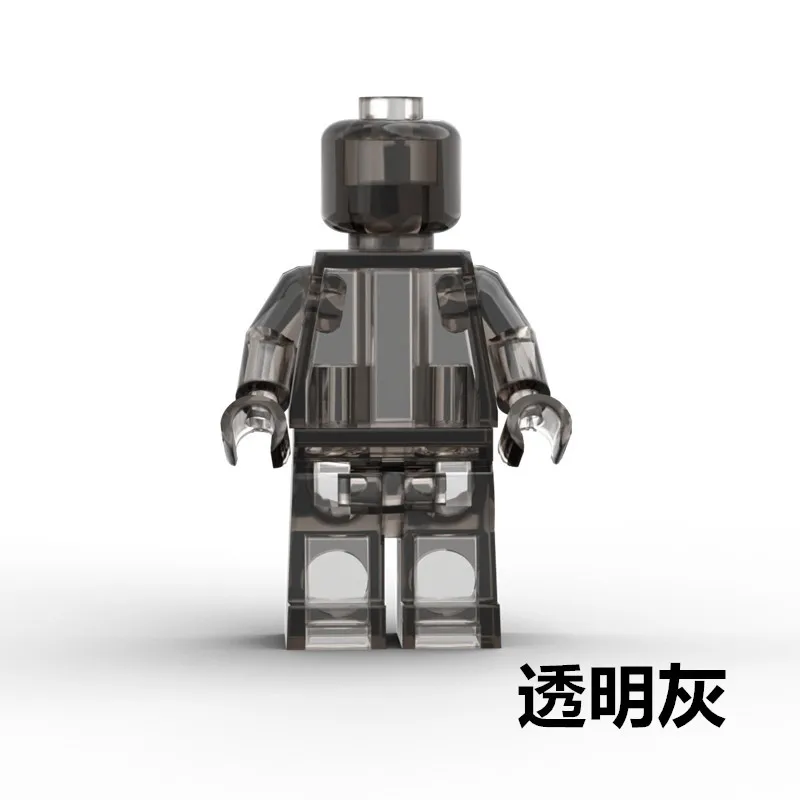 Classic Blank Unprinted Pure Color Plain Figure MOC Mini figures Building Blocks Bricks Mini Action Figures