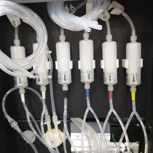 Top dtf printer China 60cm 600mm Roll to Roll dtf heat transfer 2 heads fluorescent 60cm digit printer