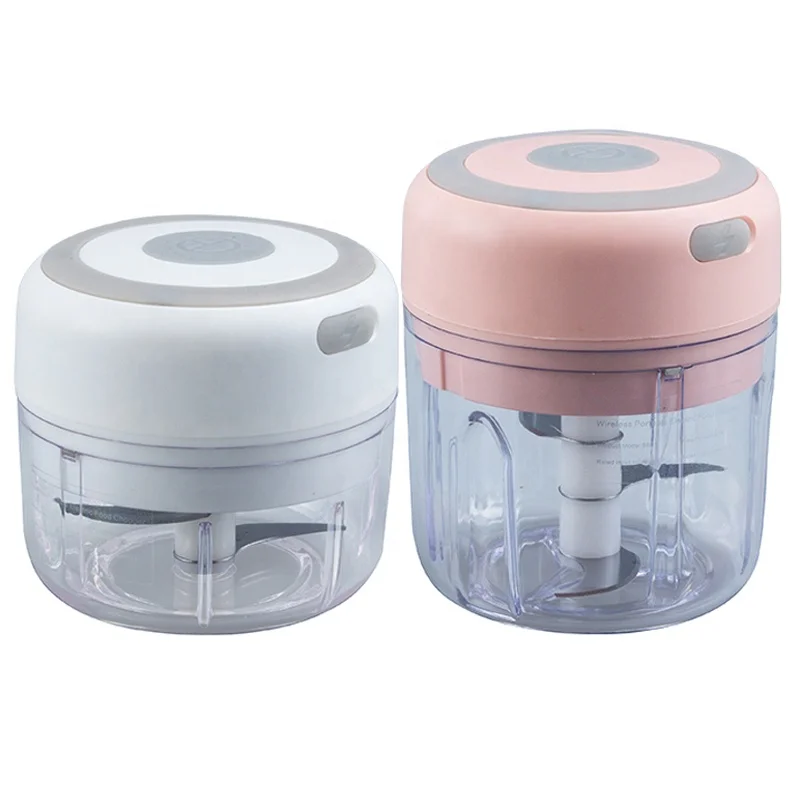 100ml/250ml Kitchen Tool Garlic Masher Mini Electric Garlic Chopper with USB Rechargeable Charging