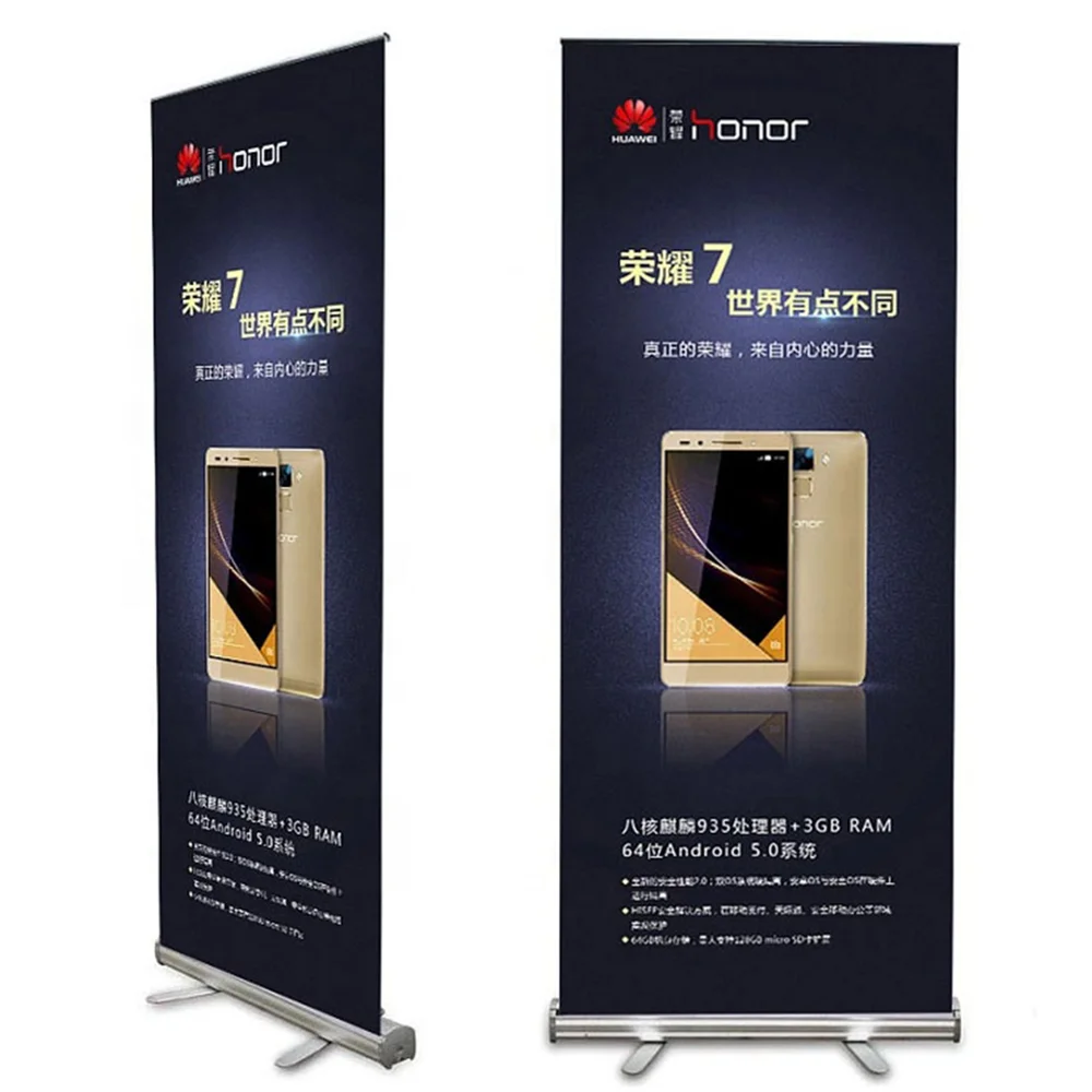 High Quality Type Retractable Aluminum Stand Portable Retractable Business Roll Up Banner