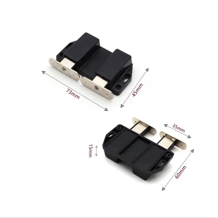 Strong Suction Kitchen Plastic Drawer Wardrobe Cabinet Double Door Push Open Magnetic Latch Catch