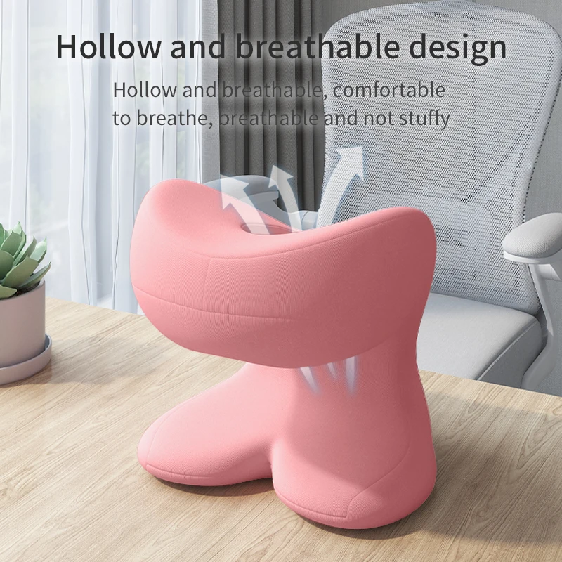 2024 new with hollow breathing nap pillow slow rebound memory foam office nap pillow