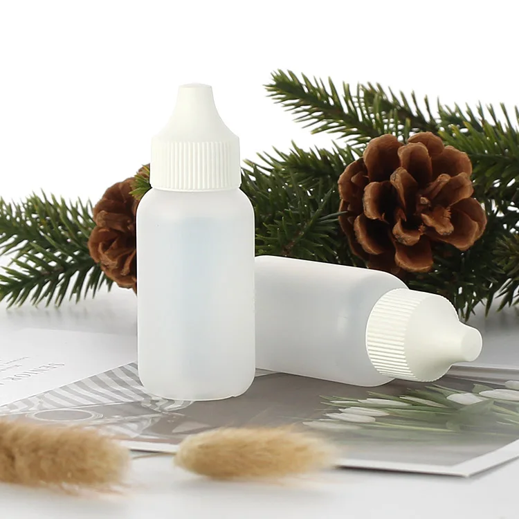30ml Empty PE Squeezable Plastic Dropper Bottle for Wig Lace Glue  Airbrush Makeup Liquid Foundation