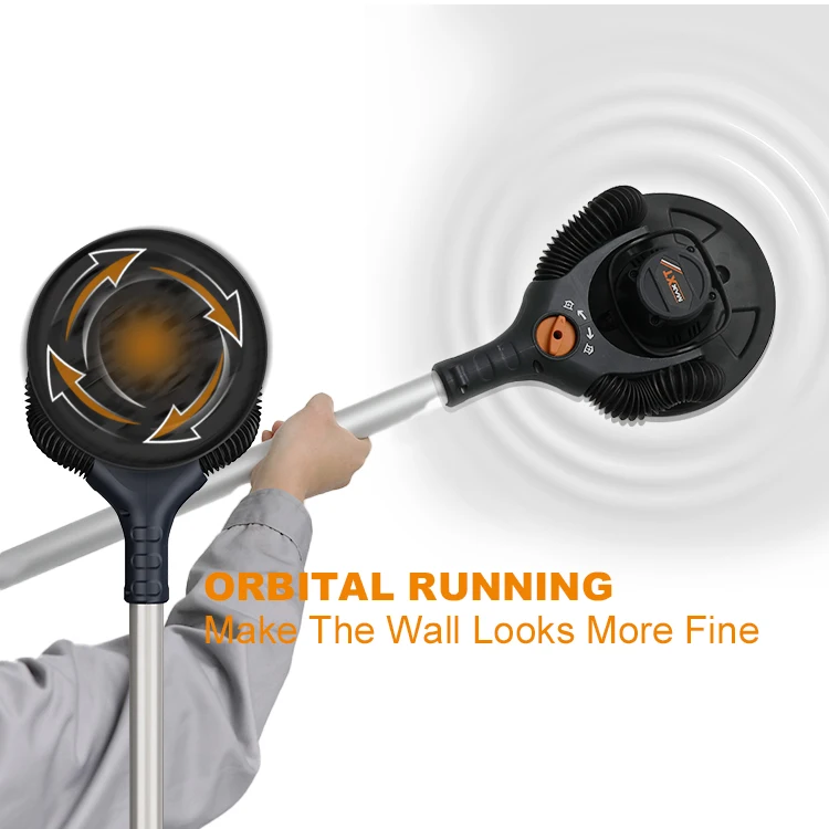 MAXXT 2024 New Design Brushless Drywall Sander Orbital Drywall Sander Light Weight Flexible Dual Suction Electric Sander