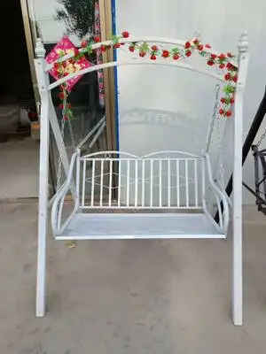 2022 Outdoor garden metal furniture hanging lounge swing chair