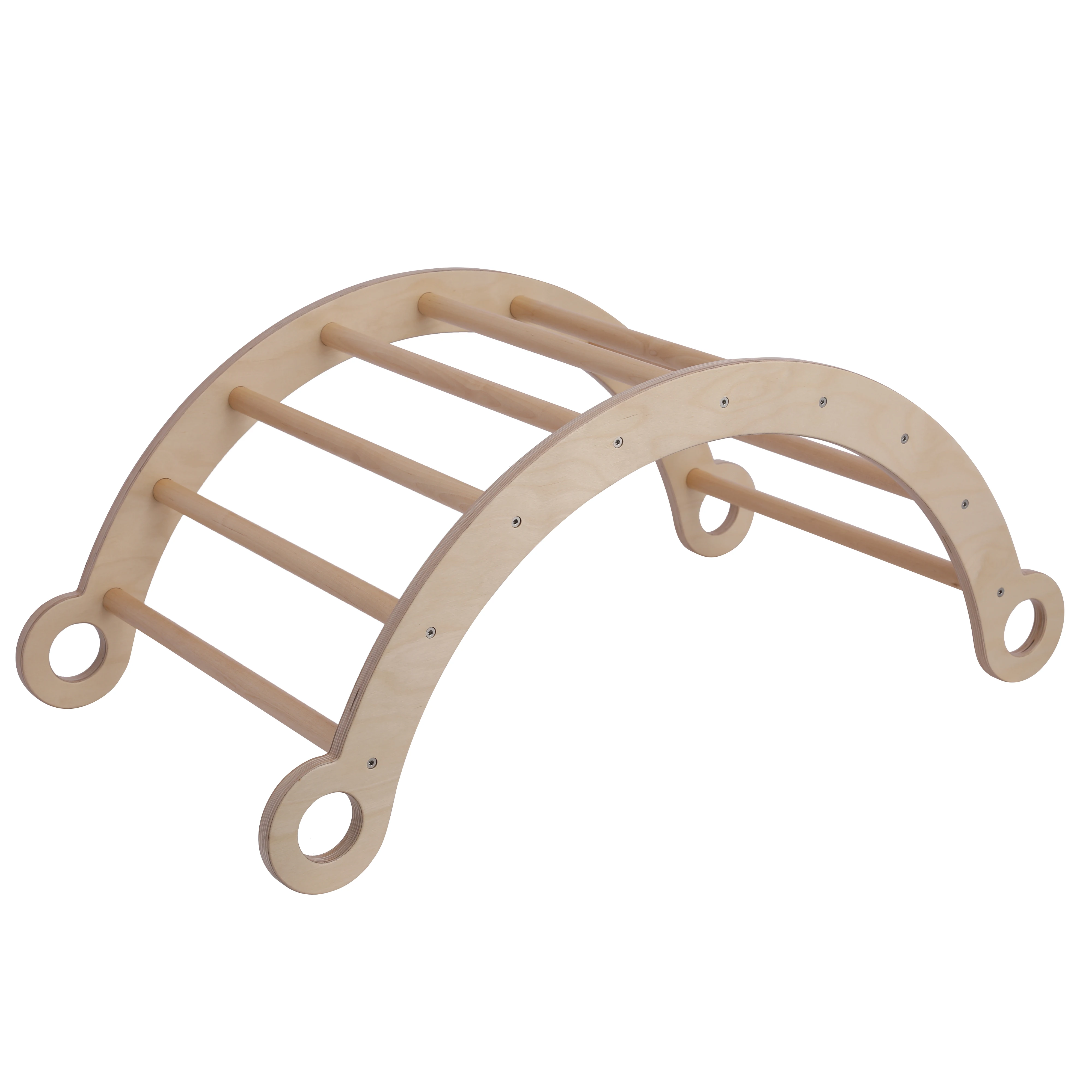 Triangle Foldable Wooden Climbing Triangle Ladder Ramp Sliding Climbing Indoor Kids Play Gym Playground