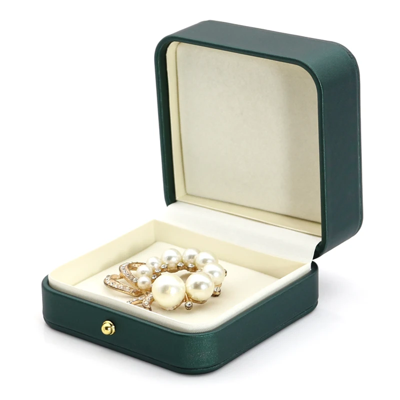 PU leather jewelry gift decoration buckle brooch badge ring necklace earring storage box gift box