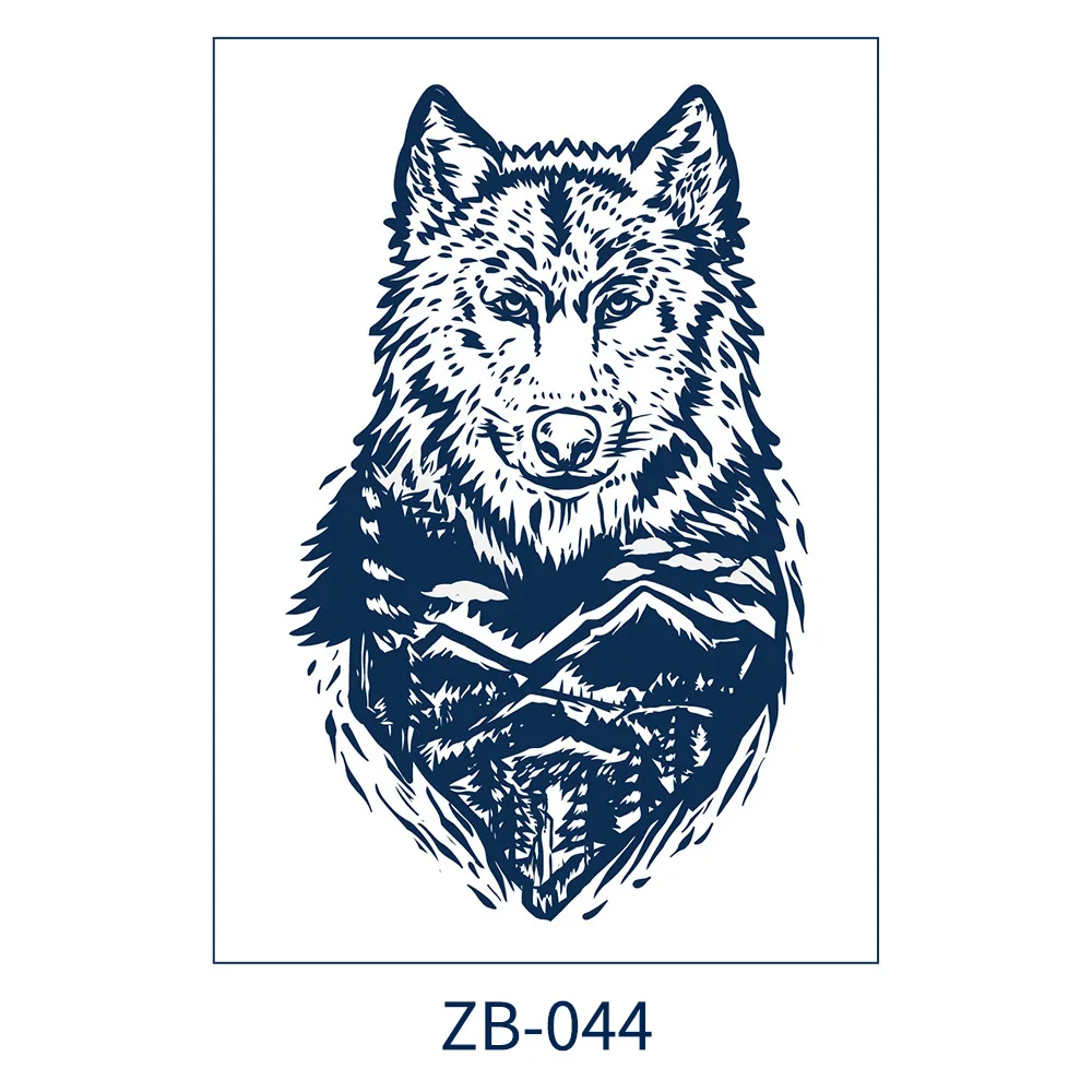 Semi-Permanent Male And Female Plants Tattooed Vegetation Eagle Tattoo Sticker