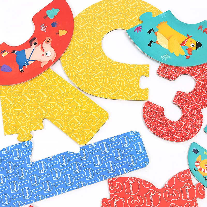 Multifunctional Bebe Car toys Numbers Count Digital Building Blocks Logarithm Board Fishing Paper Jigsaw Puzzle Games Baby Toys