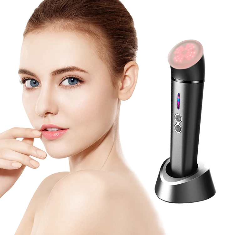 4 In 1 Beauty Device Red&blue Light Therapy Skin Rejuvenation Tightening Eye Care Facial Cleansing Face Lift Face Massager