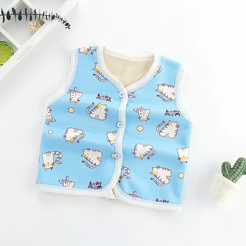 2023 зимний бархатный жилет для маленьких девочек детский хлопковый утолщенный осенний и теплый кардиган Детский