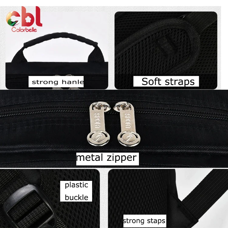 Wholesale signal light reflective backpack school bag for safe Custom Waterproof Reflective For School Bags Backpack