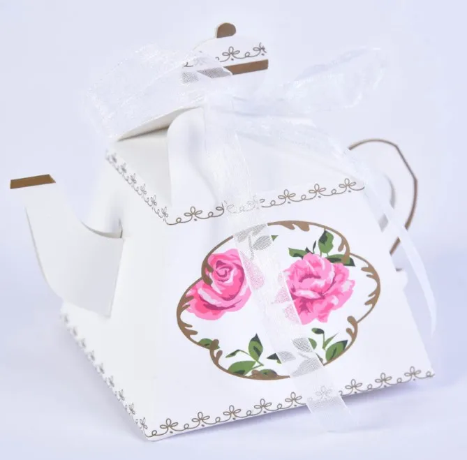 
Favor Packaging Gift Box Wedding Candy Box for Wedding Party Teapot Shaped Blue/pink/red / Customized Paperboard Cardboard R0003 