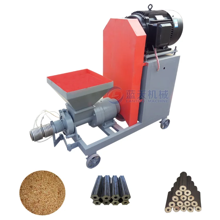 High Temperature Extrusion Sawdust Biomass Fuel Charcoal Wood Log Making Machine