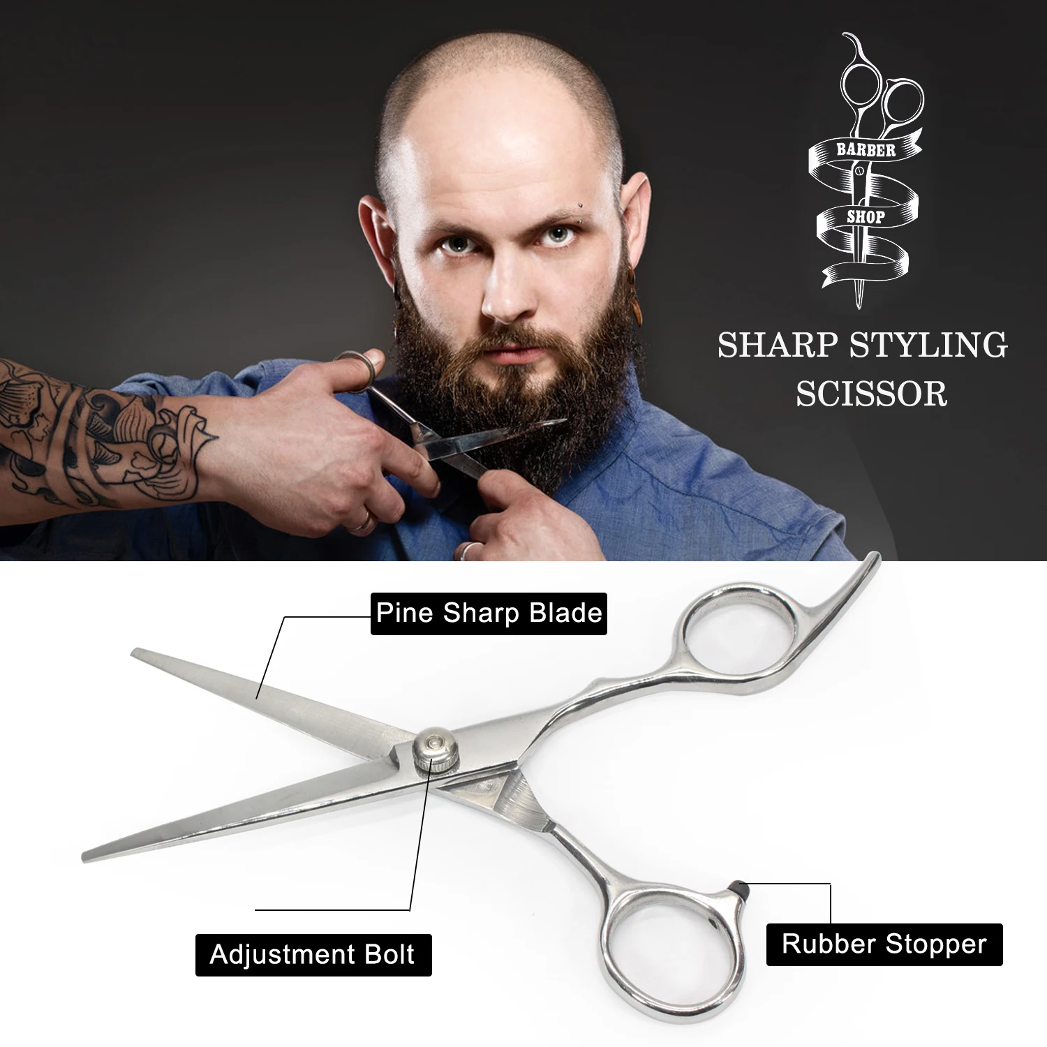ELAIMEI private label custom logo grooming mens beard care set kit,beard brush and comb set,men gift beard set