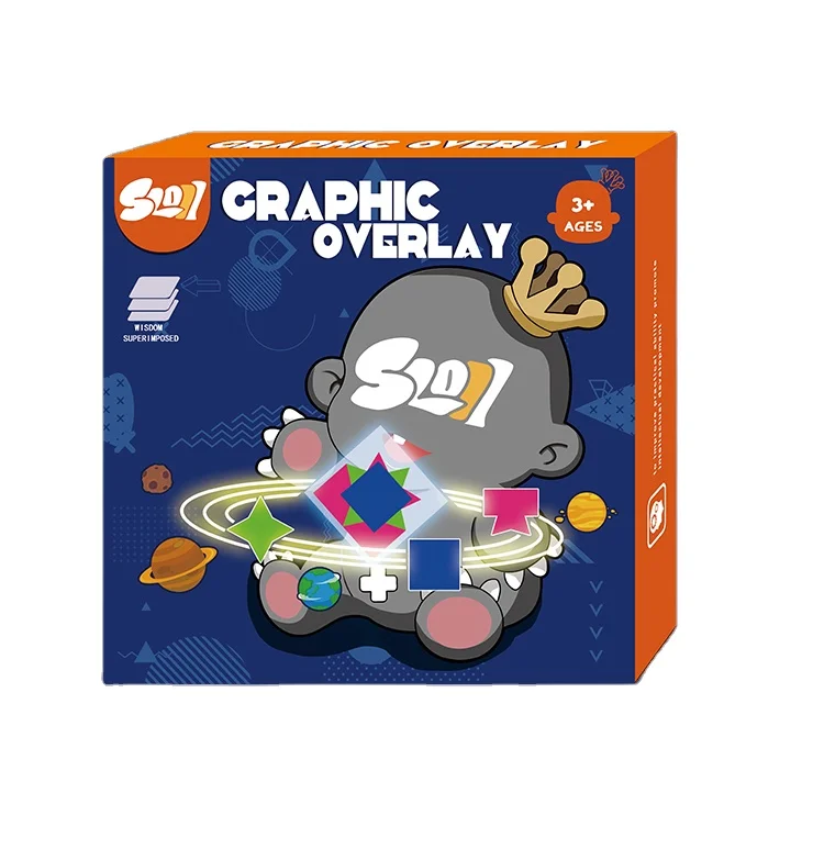 New arrival Educational Craphic overlay game for kids Intellectual development Art Mathematics ABS materials