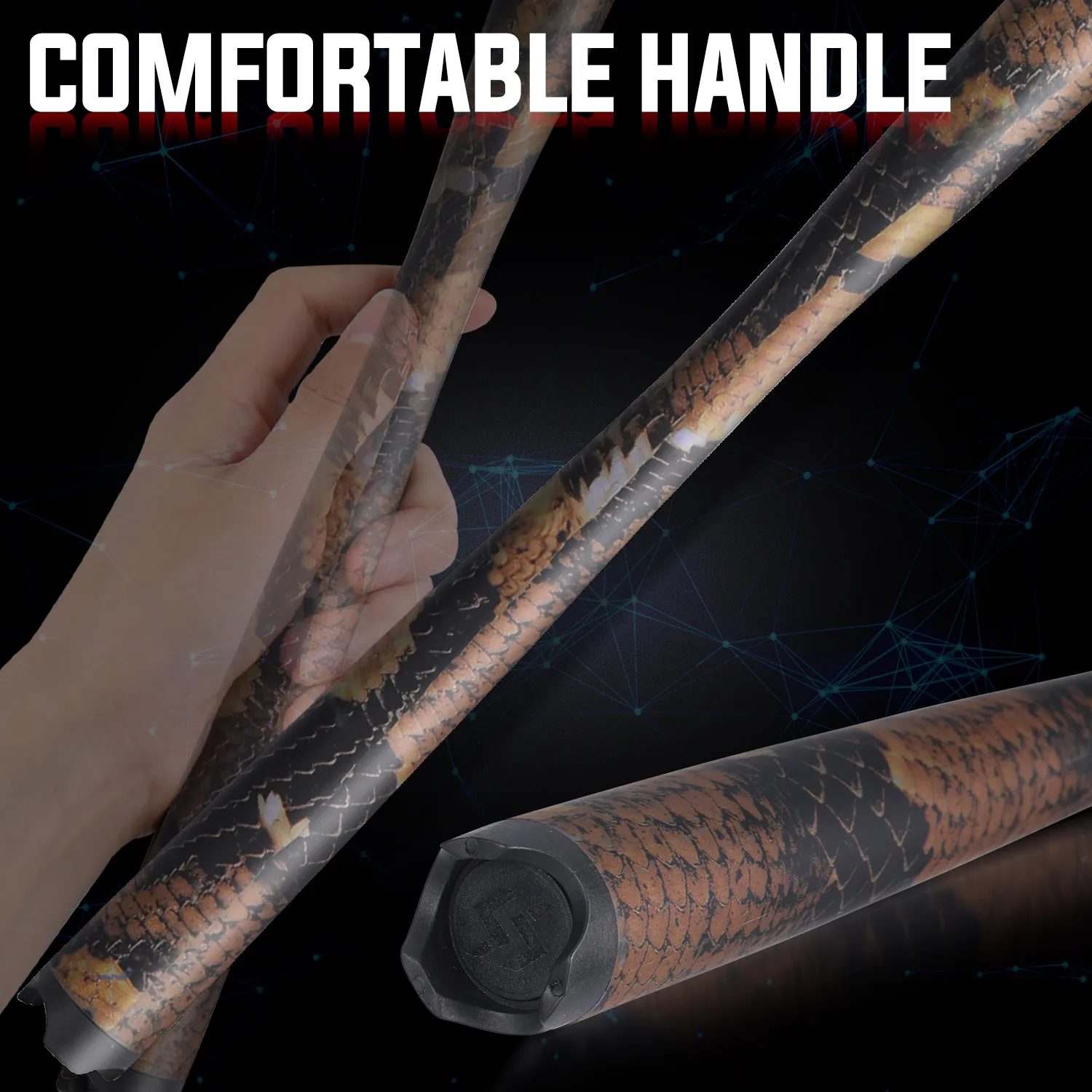 Sougayilang Fishing Rod Carbon Fiber 1.98m Carp Rods for Fishing Ultra Light Casting Rod and Pike Spinning Drag 10kg Pesca