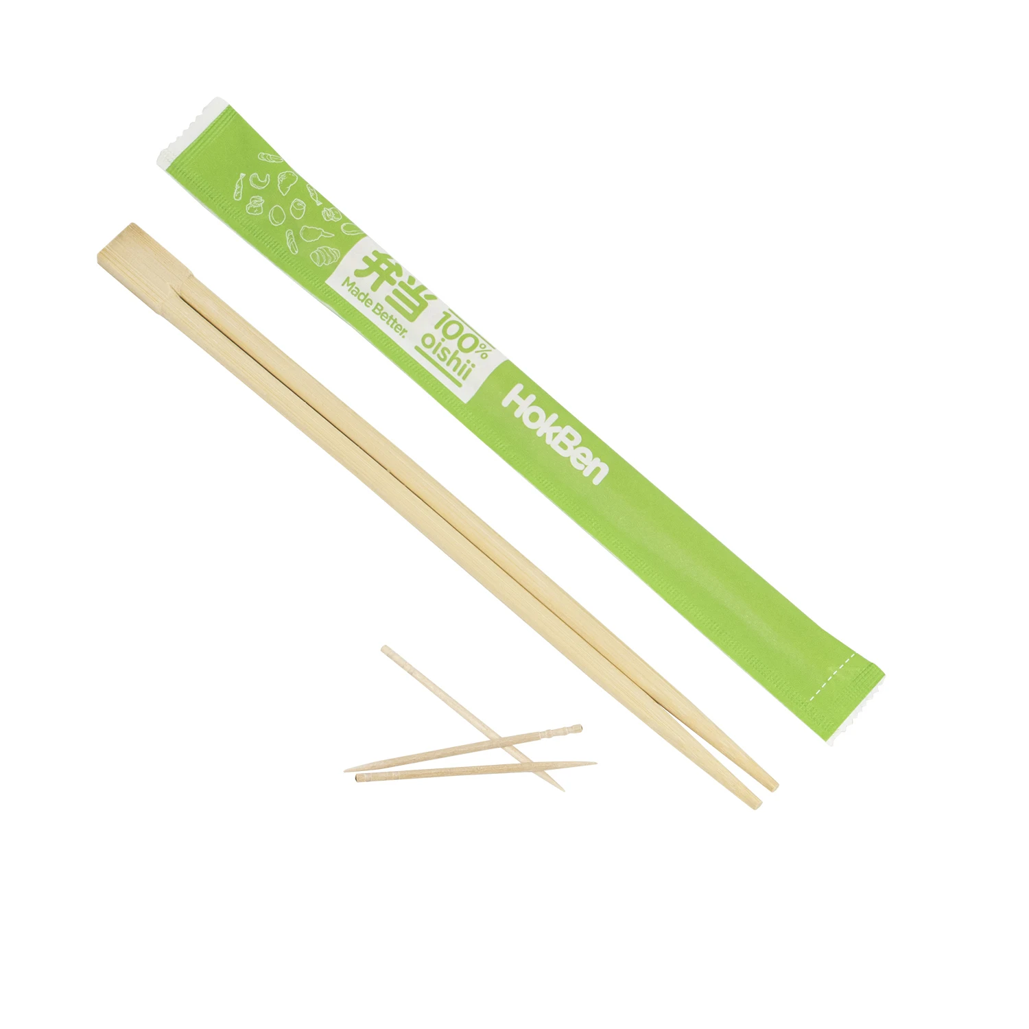Wholesale Price Bulk Custom Logo Printed High Quality Individually Wrapped Disposable Bamboo Twins Chopsticks