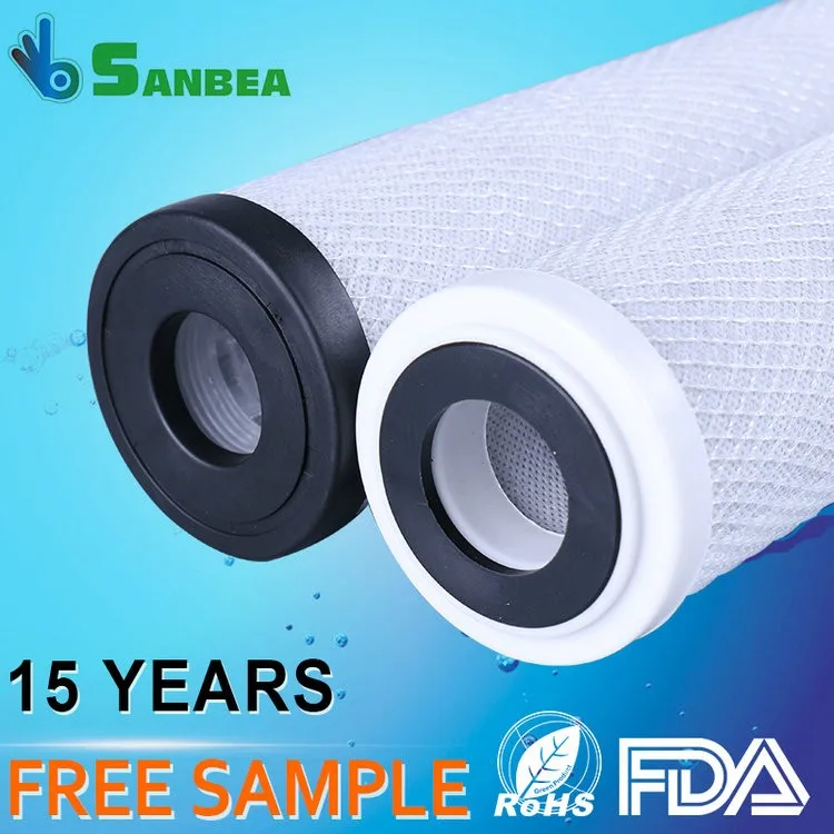 Rohs Certified water filter replacement CTO Water Filter Cartridge for Home Hotel Certified Sink Filters carbon block